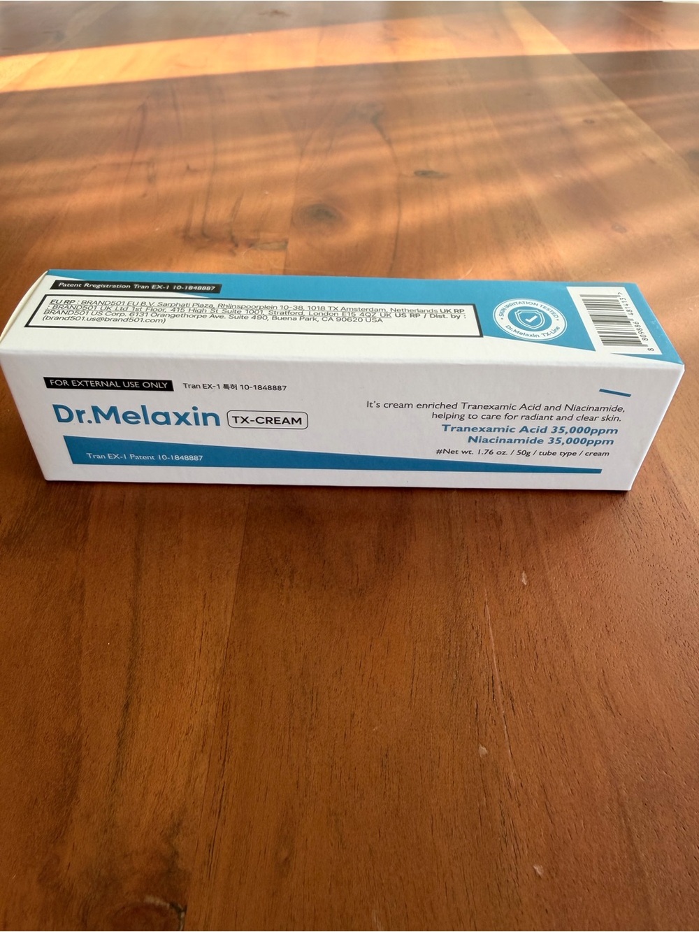 NIB Dr. Melaxin TX Cream 50g 💙 Tranexamic Acid + Niacinamide K-Beauty